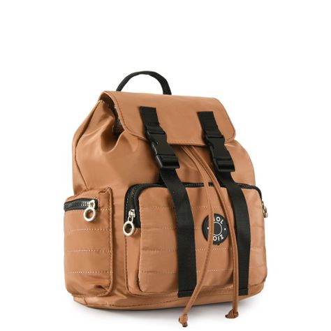 Mochila mediana giulia beige oscuro-1