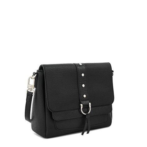 Cartera bandolera con tapa pequeña althea negro especial-1