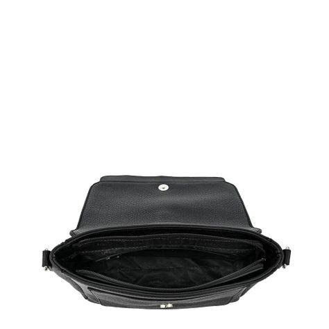 Cartera bandolera con tapa pequeña althea negro especial-3