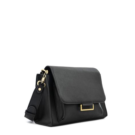 Cartera bandolera con tapa pequeña tesea negro especial-1