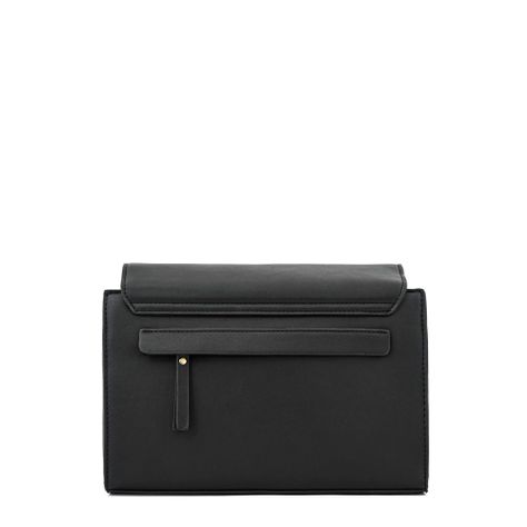 Cartera bandolera con tapa pequeña tesea negro especial-2
