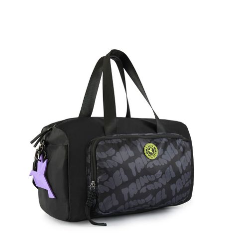 Cartera dos asas grande parl negro-1
