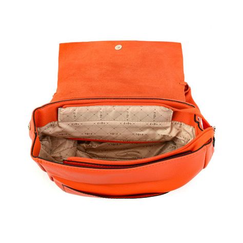Mochila con tapa mediana adelia rojo tomate-3