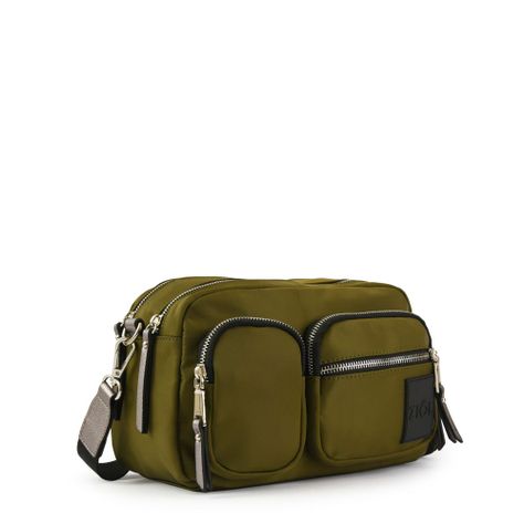 Cartera bandolera mediana fadora verde oliva-1