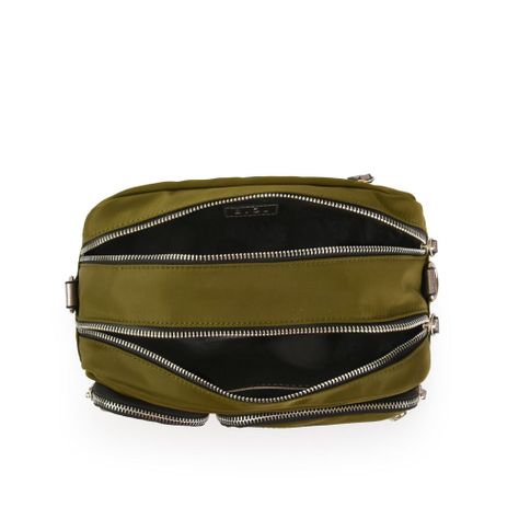Cartera bandolera mediana fadora verde oliva-3