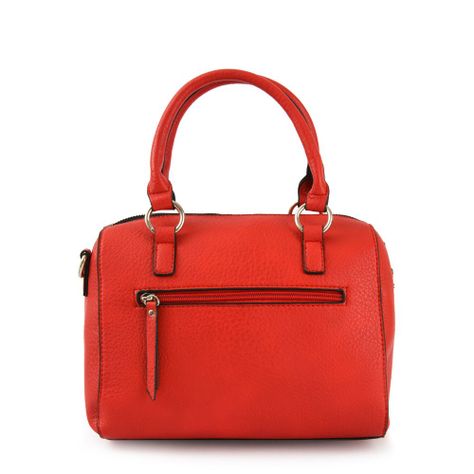 Cartera dos asas baul mediana elinna rojo-2