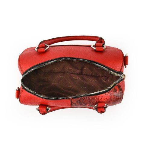 Cartera dos asas baul mediana elinna rojo-3