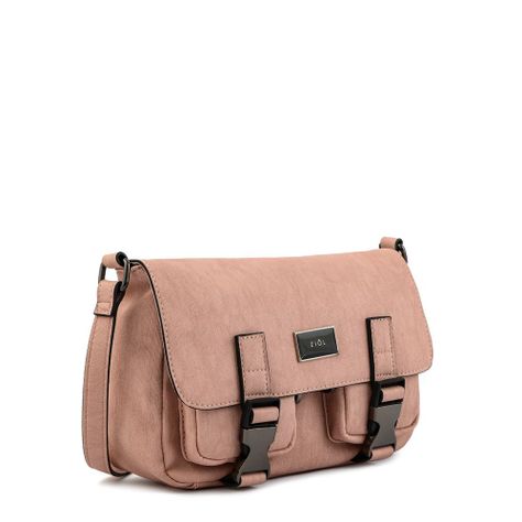 Cartera bandolera con tapa pequeña dina rosa viejo-1