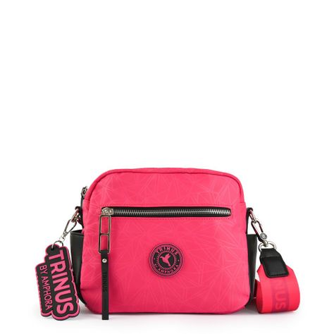 Cartera bandolera mediana saumon fucsia-0