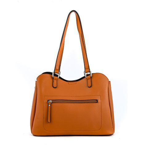 Cartera dos asas tres divisiones grande malva café-2