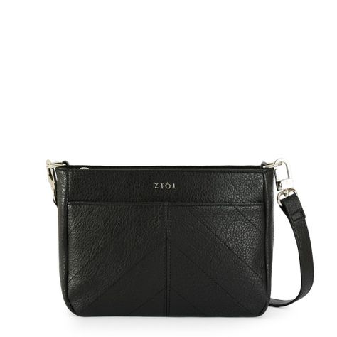 Cartera bandolera mediana agustina negro-0