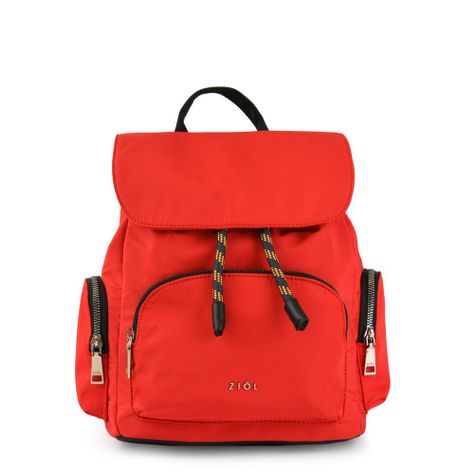 Mochila con tapa mediana simone rojo tomate-0