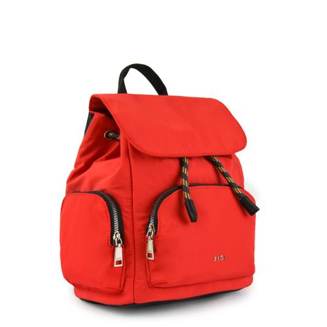 Mochila con tapa mediana simone rojo tomate-1