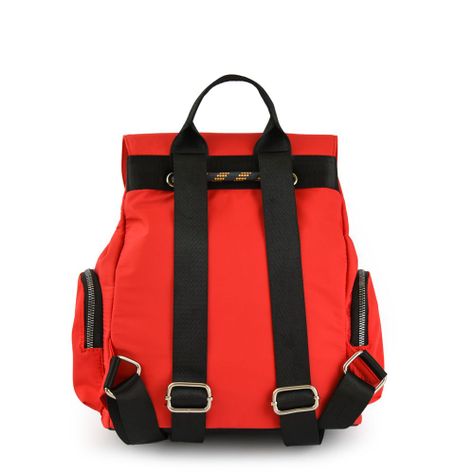 Mochila con tapa mediana simone rojo tomate-2