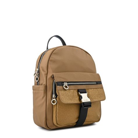Mochila pequeña monica beige oscuro-1