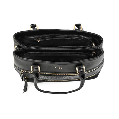 Cartera dos asas mediana ebba negro-3