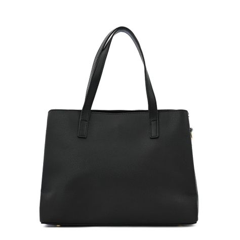 Cartera dos asas tres divisiones mediana biel negro especial-2