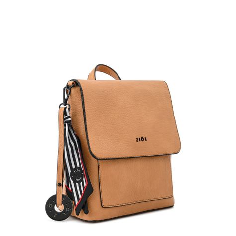 Mochila con tapa pequeña raina camel-1