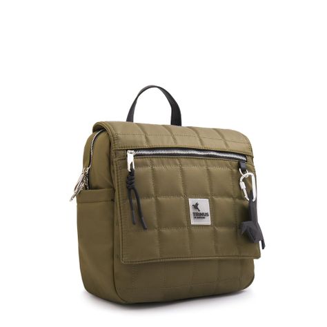 Mochila mediana belina verde oliva-1