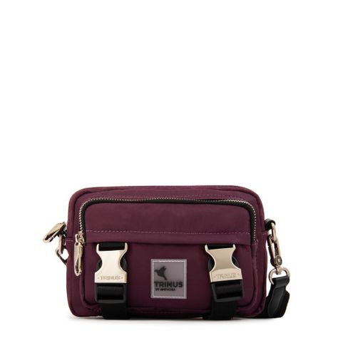 Cartera Bandolera mediana gina burdeo-0