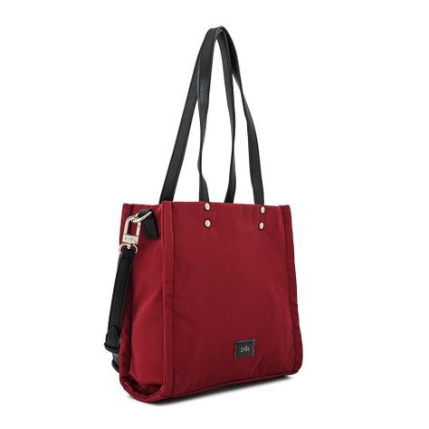 Cartera dos asas tres divisiones mediana lisette burdeo-1