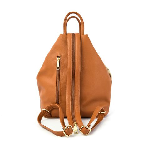 Mochila mediana laisse camel-2