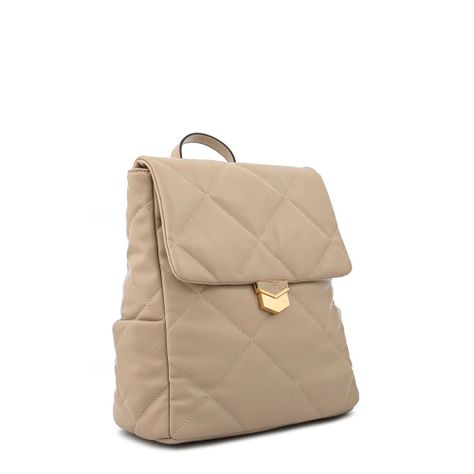 Mochila con tapa mediana liesel beige-1