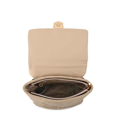 Mochila con tapa mediana liesel beige-3