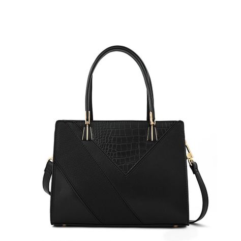 Cartera dos asas pequeña carmen negro-0