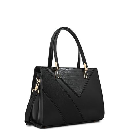 Cartera dos asas pequeña carmen negro-1