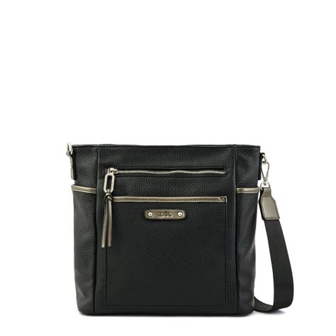 Cartera bandolera pequeña lima negro-0