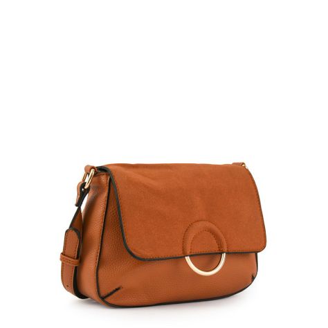 Cartera bandolera con tapa pequeña sophie camel-1