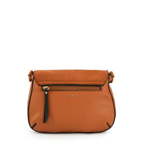 Cartera bandolera con tapa pequeña sophie camel-2