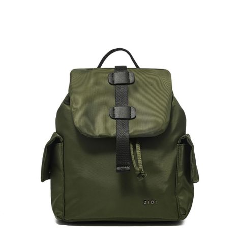 Mochila mediana basteri verde oliva-0