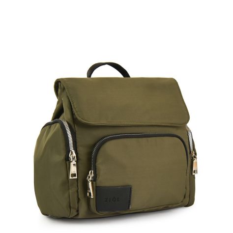 Mochila con tapa mediana maciel verde oliva-1