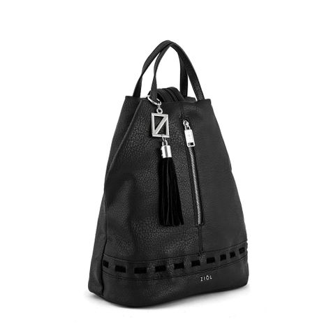 Mochila mediana kristal negro-1