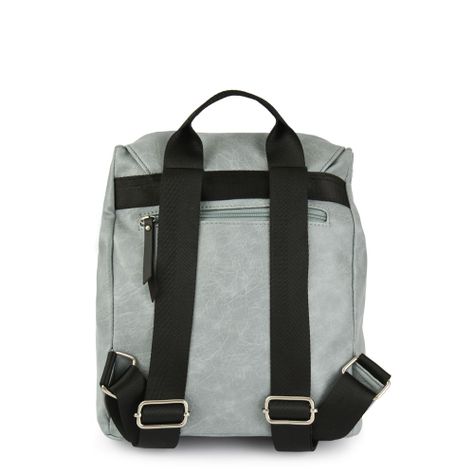 Mochila con tapa mediana basy denim-2