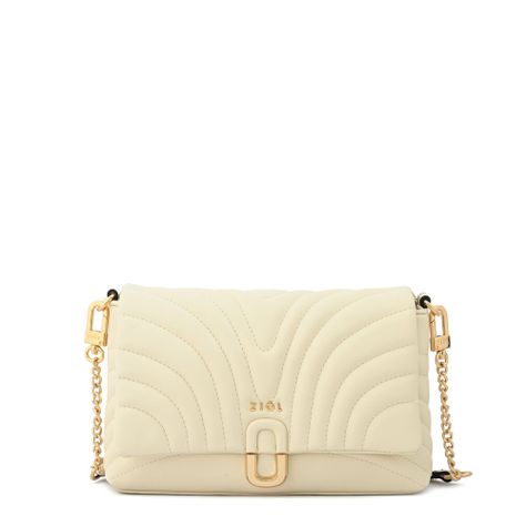 Cartera bandolera con tapa pequeña shannon blanco crudo-0