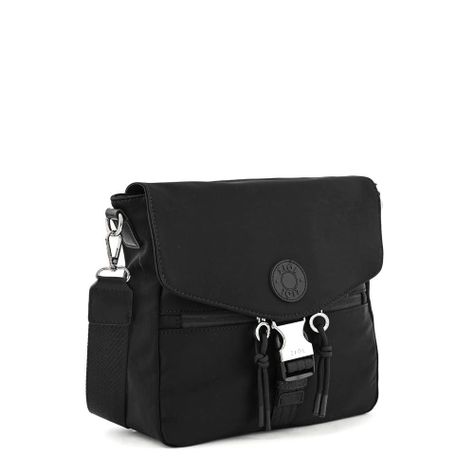 Cartera bandolera con tapa mediana elvas negro-1