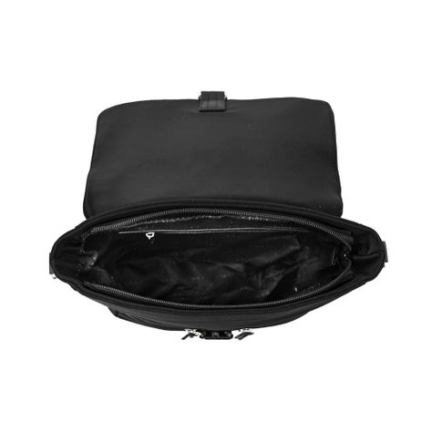 Cartera bandolera con tapa mediana elvas negro-3