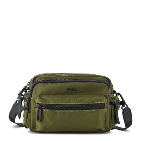 Cartera bandolera pequeña ronnie verde oliva-0
