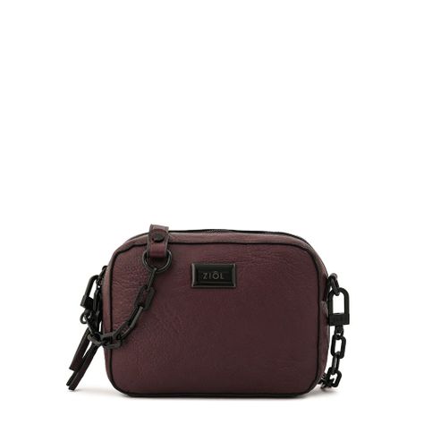 Cartera bandolera pequeña nicki café oscuro-0