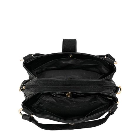 Cartera dos asas tres divisiones alida negro especial-3