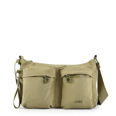Cartera bandolera mediana veby verde oliva-0