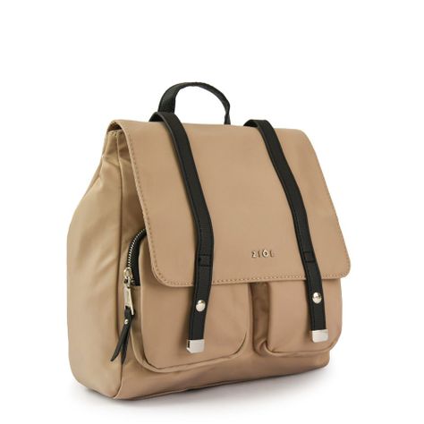 Mochila con tapa mediana erzurum taupe-1