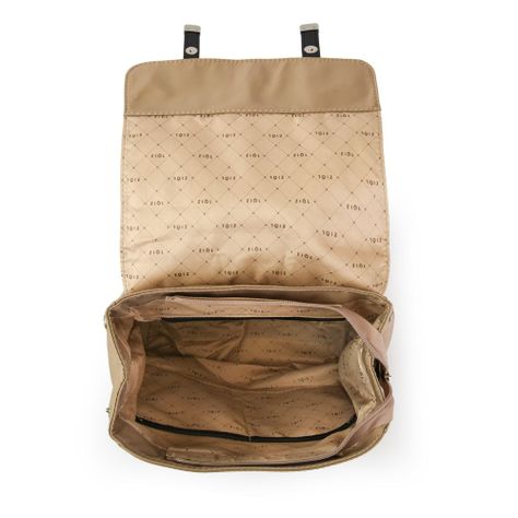 Mochila con tapa mediana erzurum taupe-3