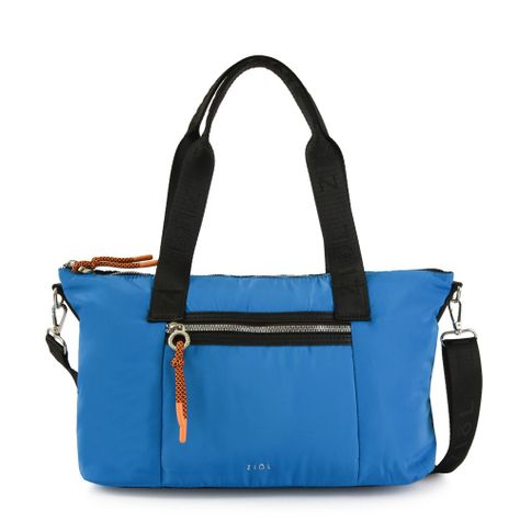 Cartera dos asas mediana robinna azul-0