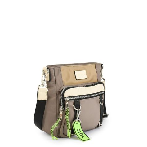 Cartera bandolera mediana evania taupe-1