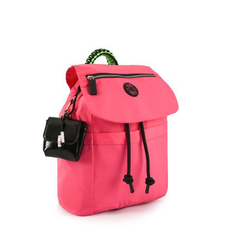 Mochila con tapa mediana olimpia fucsia-1