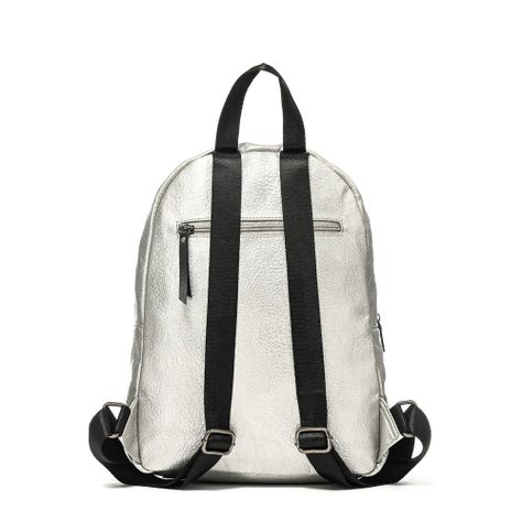 Mochila mediana cinci plateado-2